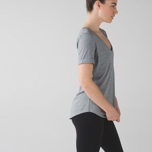 Gray Lululemon v neck